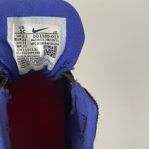 Nike Revolution 6 Toddler Shoes – Size 5C, Black with Pink & Purple (DD1105-013) - Picture 8 of 8